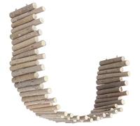 LOLIPPYY Clôture Bois Résistante pour Petits Animaux Barrière Entraînement pour Hamsters et Gerbilles Naturel sans Surface Glissante et Sécurisée pour Séparer et Protéger Cages et Meubles