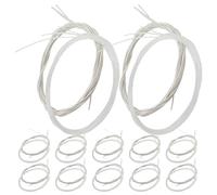 LOLIPPYY Cordes de Guitare Classique en Nylon Transparent 24 Pièces pour Entraînement et Réparation Toucher Doux Accordage Stable Accessoires Essentiels pour Guitare Acoustique
