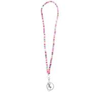 LOLIPPYY Cordon Suspendu en Pâte Polymère Colorée pour Femme Chaîne Longue Détachable pour Téléphone Porte-Clés et Badges Style Polyvalent pour Travail et Usage Quotidien