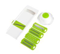 LOLIPPYY Coupe-légumes Multifonction avec Lames Acier Inoxydable Éplucheur et Râpe pour Légumes Fruits et Nouilles Courgettes Outil de Cuisine Stable et Sécurisé