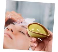 LOLIPPYY Coupelle Céramique Verte pour Masques Visage et Huiles Essentielles Bol Petit pour Mélange Plateau Résistant et Facile à Nettoyer Usage et Domestique