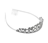 LOLIPPYY Couronne Cristal et pour Mariage Accessoire Cheveux avec Peigne Tenue Ferme et Filles Diadème Durable pour Demoiselles