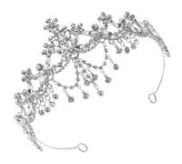LOLIPPYY Couronne Mariage Diadème Argenté Cristal pour Mariée Accessoire Luxe Élégant pour Fête Princesse Nuptiale Tête Mariage
