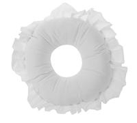 LOLIPPYY Coussin de Massage Facial Rond Blanc en Mousse Ergonomique Support Confortable pour Table de Massage Coussin de Relaxation pour Visage et Nuque pour Spa et Soins Esthétiques