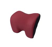 LOLIPPYY Coussin de Soutien Nuque Voiture Ergonomique Mousse Mémoire Appui-tête Confortable pour Siège Auto Protection Cervicale Douleurs et Fatigue Rouge Foncé