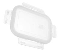 LOLIPPYY Couvercle Hermétique en Silicone et Plastique pour Boîte à Lunch Rectangulaire et Ronde Accessoire Réutilisable pour Boîte à Bento Joint D'étanchéité Résistant à Haute Température