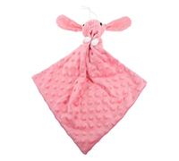LOLIPPYY Couverture De Sécurité à Pois Pour Tout-petit Peluche Lapin Rose Réconfortante Tactile Douce Serviette Apaisante Pour Bébés Voyage Sommeil Landau
