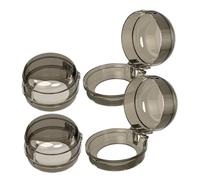 LOLIPPYY Couvre-boutons De Cuisinière à Gaz Sécurisés Noirs 4 Pièces Pour Protection Des Commandes Plastiques Garçon Et Filles Sécurité La Cuisine
