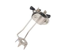 LOLIPPYY Crampon de Canne à Glace en Alliage D'aluminium Argenté 5 Dents Antidérapant, Accessoire de Traction pour Bâtons de Randonnée, Embout de Béquille pour Randonnée Hivernale