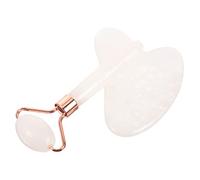 LOLIPPYY de Massage Cristal de Jade Naturel Roller Facial et Outil de Grattage pour Visage et Corps Rougeurs et Soulagement Portable et Doux pour Peau