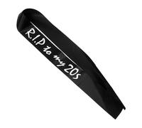 LOLIPPYY Écharpe Anniversaire Noire Rip To My Résistant Décoration Festive et Confortable pour Fête Anniversaire Cadeau Humoristique pour Adultes