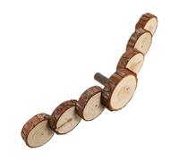 LOLIPPYY Échelle Bois pour Hamster Petit Animal Escalade Plateforme de Jeu Santé Dentaire Prévention Obésité