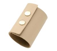 LOLIPPYY Élastique à Cheveux en Cuir Beige pour Fille, Accessoire de Coiffure Facile à Porter et Qui Ne Fait Pas Mal, Bureau ou Anniversaire
