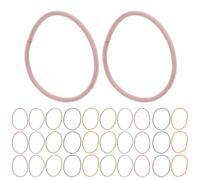 LOLIPPYY Élastiques à Cheveux Fins Pour Garçon Et Filles 100 Pièces Sans Couture Couleur Printemps Maintien Confortable Accessoires Coiffure Fille Usage Quotidien