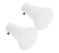 LOLIPPYY Embouts Décoratifs pour Tringles à Rideaux en Fer Blanc 22 Mm, Lot De 2, Extrémité Ronde Compatible Tringles à Rideaux pour Fenêtres, Décoration Intérieure, Finition Élégante