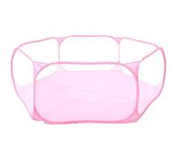 LOLIPPYY Enclos Pliable Hexagonal pour Petits Animaux Parc Intérieur Sécurisé Maille Polyester Respirante Tente Ludique pour Lapins Cobayes et Petits Rongeurs Transport Compact