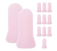 LOLIPPYY Ensemble de 12 Ventouses Oculaires en Silicone Mini, Outil de Massage du Visage Doux et Confortable, Kit Compact pour Soulager Fatigue Oculaire, Usage Relaxant et Soin des Yeux,