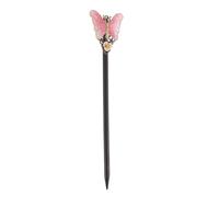LOLIPPYY Épingle à Cheveux en Bois Classique pour Coiffure Hanfu, Décoration de Fleur Féminine en Tissu Rose, pour Banquets et Danses