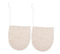 LOLIPPYY Éponge Exfoliante Nettoyante Visage 2 Pièces, Taille Moyenne, En Fibre De Et Noyaux De Noix, Pour Gommage Doux Et Démaquillage, Femmes, Soin Quotidien, Usage Maison