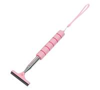 LOLIPPYY Essuie-Glace de Rétroviseur Télescopique Multifonction en Acier Inoxydable et Caoutchouc Couleur Rose Longueur Réglable Outil de Nettoyage pour Miroir de Voiture et Pare-Brise