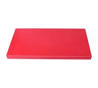 LOLIPPYY Étagère Murale à Livres Seul Niveau 40x20 Cm Rouge en Bois Massif Support Solide Décoratif pour Salon Bureau Chambre Simple Panneau Flottant