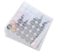 LOLIPPYY Étiquettes Holographiques Autocollantes Rondes 25X25 MM Argentées Pack de 500 Pièces Autocollants Anti-Contrefaçon Thermiques pour Emballage Sécurisé Protection Inviolable pour