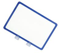 LOLIPPYY Étiquettes Magnétiques Indicateur de Prix Bleu Tableau Effaçable à Sec Double Aimants 300X210Mm Flexibles pour Rayonnage et Signalisation en Supermarché