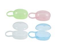 LOLIPPYY Étui à Tétine Portable 4Pcs pour Bébé Boîte de Rangement Anti-Poussière pour Mères Matériau Sain et Solide Pratique pour Voyager