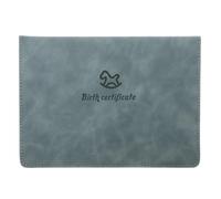 LOLIPPYY Étui en Cuir Résistant pour Certificat de Naissance de Bébé, Porte-certificat Pratique Texture Fine et Design Simple, Protection Anti-rayures pour Usage Quotidien