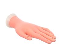 LOLIPPYY Fausse Main Pour Nail Art En Silicone Solide, Modèle Gauche Flexible Pour Formation Professionnelle Et Pratique à Domicile