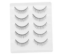 LOLIPPYY Faux Cils 3d En Fibres Chimiques, Lot De 5 Paires, Courts, Effet Naturel, Maquillage Femme, Usage Quotidien Et Occasions Spéciales