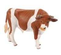 LOLIPPYY Figurine de Vache en PVC Robuste et Légère Modèle Réaliste de Vache de Ferme Décoration Intérieure et Extérieure pour Jardin Petite Statuette D’Animaux de Paysage Décoratif