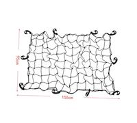 LOLIPPYY Filet de Rangement Voiture Robuste avec Crochets Filet de Coffre Arrière pour Organiser Bagages Outils et Équipements Compatible Galerie Toit et Barres de Toit pour SUV et