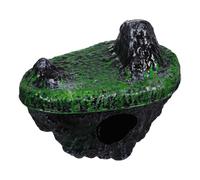 LOLIPPYY Flottant pour Aquarium - Décor de Montagne Artificiel en Plastique Grotte Refuge pour Betta - Cachette Flottante Légère et Solide Décoration Réaliste pour Décor Aquatique