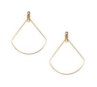 LOLIPPYY Fournitures De Fabrication De Bijoux Boucle Oreille Chic 50 Pièces Doré Acier Inoxydable Double Trou Pendentifs Kit Diy Adultes Accessoires Créatifs Présent Fête