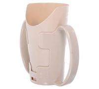 LOLIPPYY Gobelet à Double Poignée Anti-déversement pour Personnes Âgées, Tasse Ergonomique à Bec Incliné, Incassable et Étanche, 1 Pièce Couleur Peau, Aide la Réadaptation et Prévention