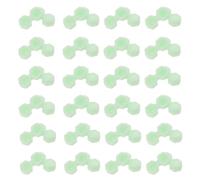 LOLIPPYY Godets Porte-colle pour Extensions de Cils 400 Pcs Vert, Godets Hexagonaux à Double Trou en Plastique, Porte-colle Précis Retardateur pour Pose Professionnelle et Salon de Beauté