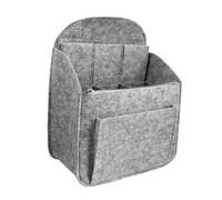 LOLIPPYY Grand de Rangement Feutre Gris Capacité avec Poche Zippée Centrale Trousse de Voyage Polyvalente et Pratique pour Cosmétiques Téléphone et Accessoires