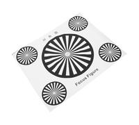 LOLIPPYY Grosse Mire de Test de Mise au Point 40X30 CM Adhésive, Carte d'Étalonnage Optique pour Caméra de Vidéosurveillance IP et Vidéo, Cible d'Alignement de Lentille pour Installation et