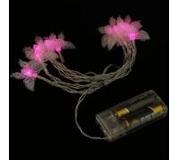 LOLIPPYY Guirlande LED Décorative Sans Fil Rose Lumière Colorée pour Intérieur Jardin Patio