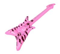 LOLIPPYY Guitare Gonflable Rock Star Rose Instrument Musique Décoratif pour Fête Anniversaire Accessoires Photo Booth et Ambiance Rock Rétro