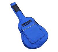 LOLIPPYY Housse pour Guitare Folk Imperméable 40/41 Pouces Paquet à Double Sangle en Tissu Oxford Bleu Poche Avant Et Bretelles Réglables pour Guitare Acoustique Et Électrique