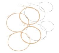 LOLIPPYY Jeu de Cordes de Mandoline Acoustique 8 Cordes en Acier Inoxydable pour Mandolines Allemandes, Accessoire Pratique pour Instrument Folklorique Son Clair et Puissant, Remplacement