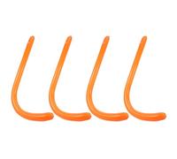 LOLIPPYY Jeu Gonflable Queue de Singe 4 Pièces Orange, Interactif pour Garçon et Filles et Adultes, Décoration Fête Jungle, Jeu Familial Amusant pour Anniversaire et Événements