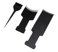 LOLIPPYY Kit D’Accessoires de Coloration Pinceau à Teinture et Peigne pour Coiffure, Tableau de Surbrillance, ABS, 3 Pièces