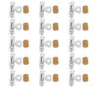 LOLIPPYY Kit de 15 Pièces D’accessoires Métalliques pour Hulusi, Bouchons de Rosace pour Trous de Son, Pièces de Réparation DIY pour Flûte D’instrument Folklorique, Amélioration Acoustique