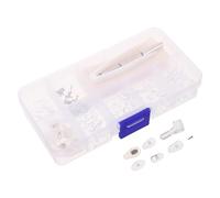 LOLIPPYY Kit de Réparation pour Plaquettes Nasales de Lunettes 30 Paires de Coussinets en Silicone Souple à Chambre à Air Antidérapants et Confortables Compatibles Montures de Lunettes