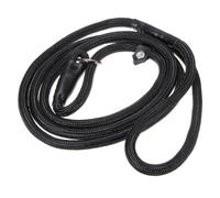 LOLIPPYY Laisse de Dressage Chien Nylon Réglable Corde Traction Résistante Noire Collier Polyvalent pour Promenade et Entraînement