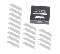 LOLIPPYY Lames De Rasoir Visage En Acier Inoxydable, Lot De 100, Taille Petite, Lame à Face Unique, Pour Hommes, Utilisation En Salon Domicile