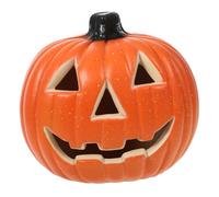 LOLIPPYY Lanterne Citrouille LED Halloween avec Crâne Décoration Lumineuse Plastique pour Fête et Intérieur Ambiance Automnale Effrayante